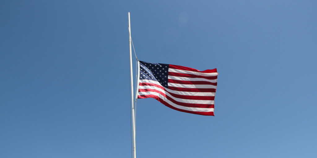 acuity flag half mast