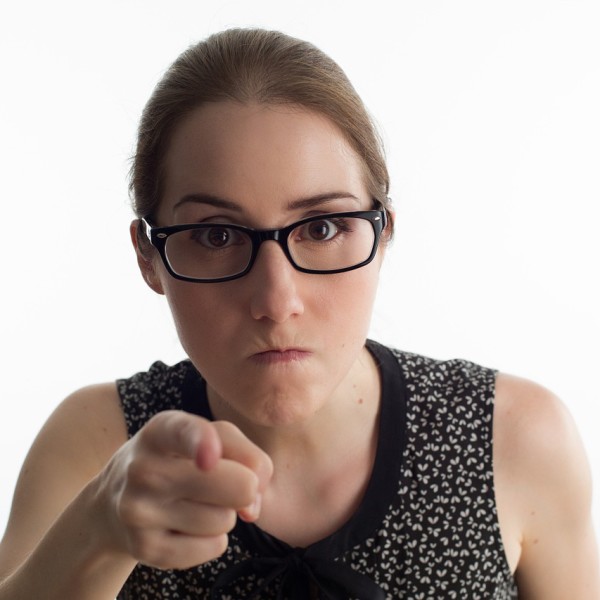 Offended person drinks glass of water, walks around block, feels better