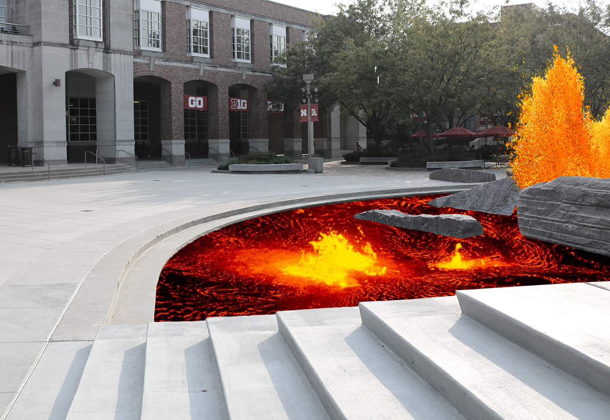 Union fountain to flow with molten lava during winter months