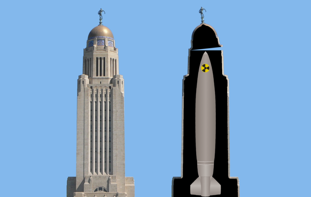 Is the Nebraska State Capitol actually a giant missile silo?